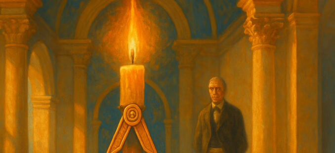 Vrijmetselarij - De flikkerende kaars: spiritueel licht in de vrijmetselarij
