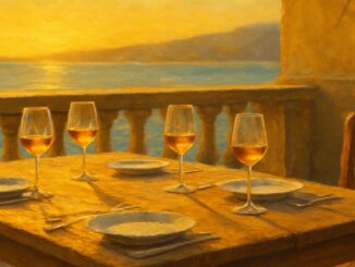 A warmly set dinner table symbolizing Masonic brotherhood and hospitality
